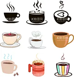 咖啡  - 源文件下载【酷图网】甜品,图标,矢量,蛋糕,下午茶,手绘,简笔画,画,卡通,拉花,可爱,海报,甜食,面包店,甜品店,咖啡,杯子,咖啡杯,咖啡豆,咖啡店,纸杯,纸袋,吸管,