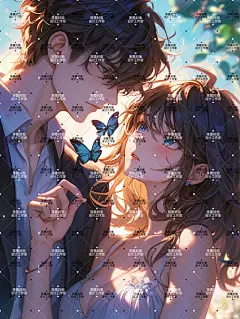 AI版权图二次元校园情侣192