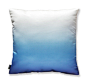 【天天特价】渐变色抱枕蓝色希腊海洋风格靠包沙发装饰靠垫双面