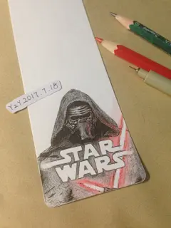 彩铅针管笔手绘（STAR WARS）星球大战人物书签
