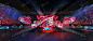 音乐节互动区活动舞台舞美3d效果图