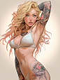 Girls with tattoos