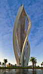 Blosooming Tower, Dubai this tower is a outstanding design, the hollow surface makes it more beautiful.: 