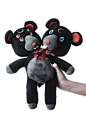 Duality Plush Toy [B] | KILLSTAR - US Store Adorable and timeless, this 'Duality' plush toy is a massive 30cm of huggable soft plush fur, double-head feature and embroidered details. Purrfect for gifting - or best of all, for yerself! #plush #plushie #toy