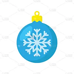 圣诞球图标。彩色的圆形轮廓。矢量简单的平面图形插图。在白色背景上孤立的物体。隔离。