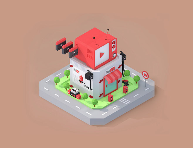 sns town : isometric...