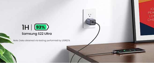 dual usb c wall char...