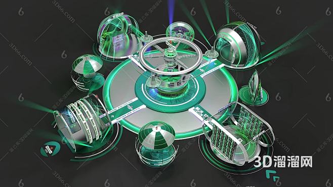 潮流快闪店 互动装置 打卡装置3D模型