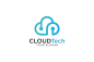 Cloud Tech Logo Design logo design template cloud technology