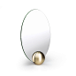 O Mirror by Minimalux : O Mirror is a double sided mirror with a solid brass base designed by Mark Holmes under the brand of Minimalux. I helped develop the mirror from working prototype through to production. You can find Minimalux's collection at www.mi