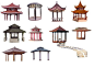 Photoshop PSD Chinese Pavilion 1 – CAD Design | Free CAD Blocks,Drawings,Details
