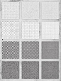 Halftone repeating pattern swatches