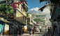 Assassin's Creed:Origins, Eddie Bennun : Cyrene  - rich district street view