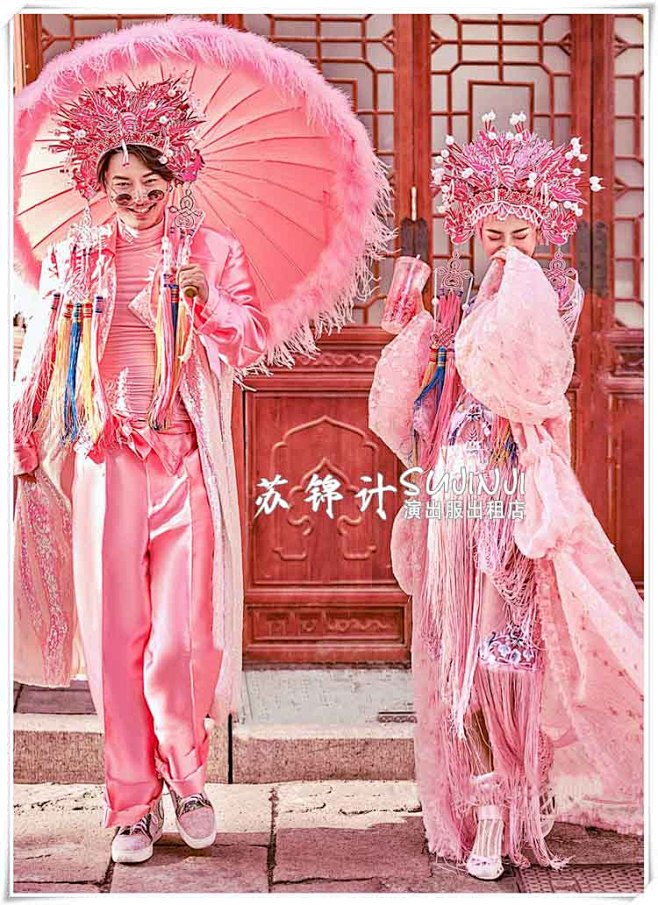 2020影楼摄影情侣国潮婚纱照中国风戏服...