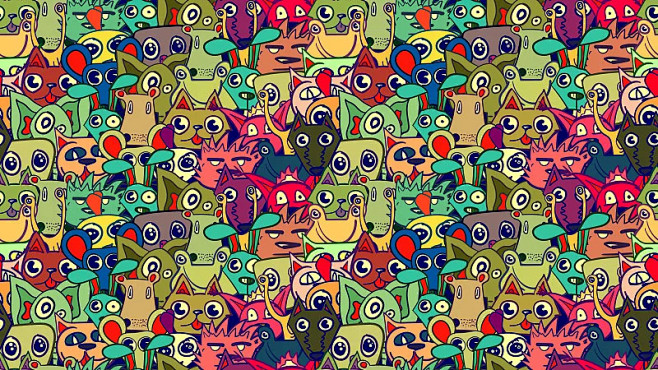 可爱的,动物,绘画插图,卡通,乐趣图片图...
