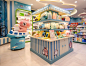 This may contain: the interior of a children's store with toys on display