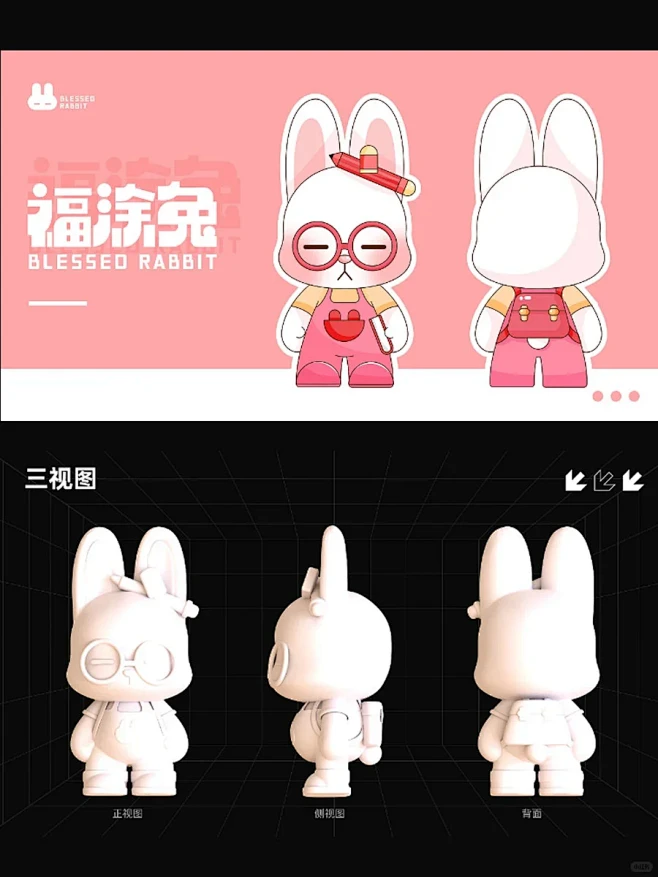 IP形象设计 |百变小兔子 |福涂兔