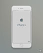 银色扁平iPhone 6模型手机ui素材下载-UI设计网 - #APP# #UI#