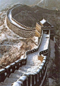 Great wall of China in the Winter