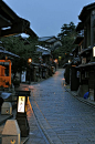 This pretty street in Kyoto is much how I might envision Titipu on a rainy night.