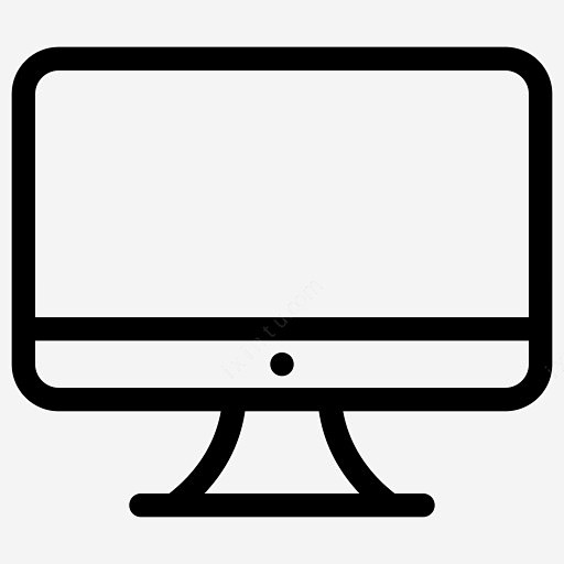 一台电脑简笔画png免抠素材_新图网 h...
