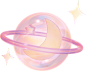 梦幻3D贴纸-月亮星球