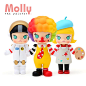 Kennyswork Molly职业系列2潮流手办公仔 小丑宇航员画家汽车摆件-淘宝网