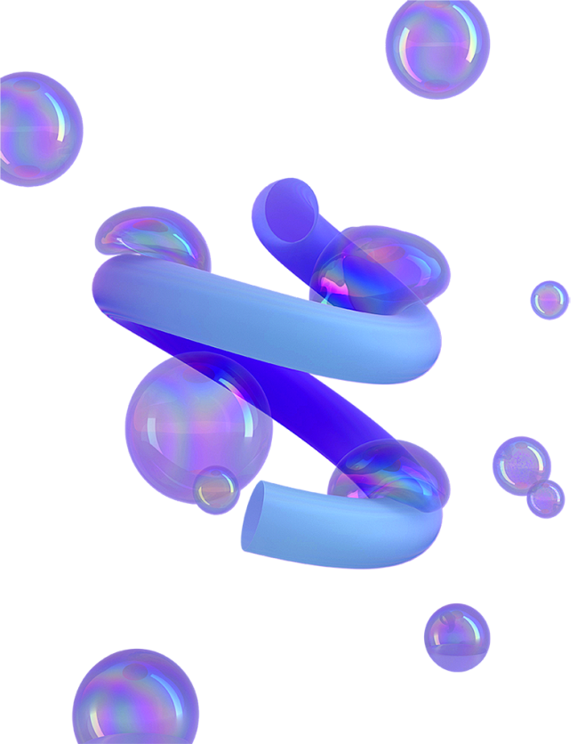 创意彩色水珠气泡抽象几何球体海报背景ps...