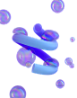 创意彩色水珠气泡抽象几何球体海报背景psd分层设计素材_PNG：