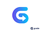 G + Arrow logo concept for business software moving motion dynamic help human friendly technology future digital help go service customer client business growth payment booking app software grow powerful bold orientation marketing management power monogra