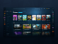 eSports Website UI (Streams Page) watch video twitch streaming stream games game gaming cybersports esports tournament ladder ui dark dashboard fortnite pubg counter-strike dota
