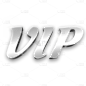 灰色立体简约VIP英文元素