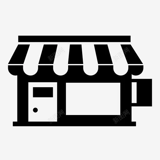 商店商场市场图标 门 icon 标识 标志 UI图标 设计图片 免费下载 页面网页 平面电商 创意素材-花瓣网