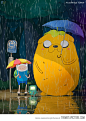 Adventure Time/ Totoro mashup.... Watched to toro with Mary when she was little.  Good memories.