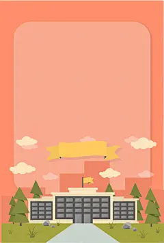 卡通开学季重返校园海报矢量背景 设计图片 免费下载 页面网页 平面电商 创意素材