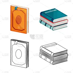 标志,分离着色,书,文学,图书馆,书店,训练,收集,设计,教育