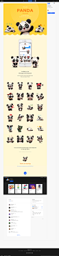 Panda Stickers on Behance