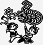 新年元素高清素材 恭喜 祝福 花灯 黑色 免抠png 设计图片 免费下载 页面网页 平面电商 创意素材