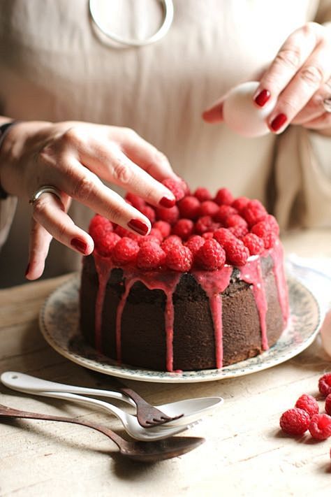 Raspberry Cake #reci...