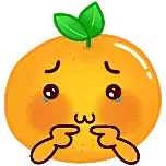 惭愧橘子表情包动态贴纸