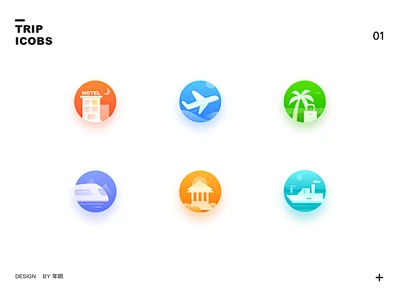 旅行图标图标设计 ui-花瓣网