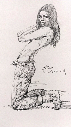 一只猫的时光🍁采集到钢笔画