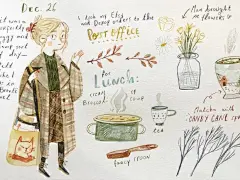 #相城艺术##手绘艺术# Taryn Knight，美国儿童插画师，爱猫人士，喜欢哈利波特，她的画带有复古和一些小魔幻色彩，非常可爱，很适合临摹做手帐素材～ ​​​​