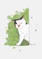 《hi，阿墨在这儿》一只叫墨子的猫 猫咪 水彩 插画 @梁家大叔