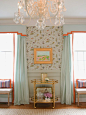 Stephanie Kraus Designs: One Room Challenge - Dining Room Reveal -- Love the wallpaper and window treatments!: 