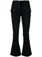 flared cropped jeans