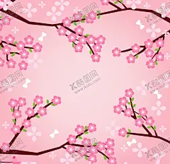 樱花 【酷图网】樱花,樱花壁纸,樱花树,植物花卉,AI设计素材,AI矢量图