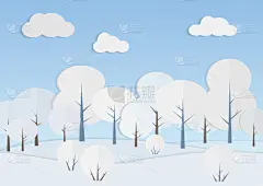 绘画插图,冬天,森林,矢量,白色,树