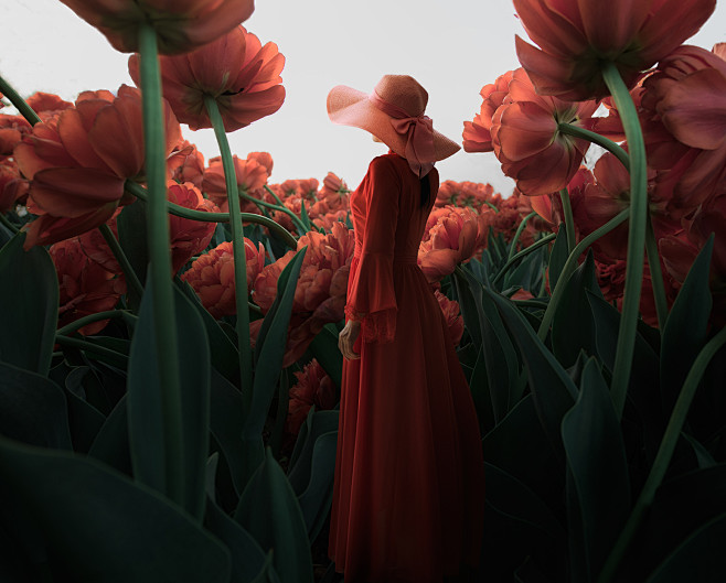 Woman and flower by ...