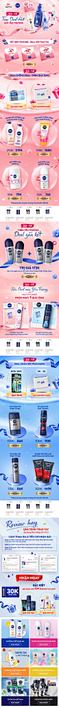 Advertising  beauty Ecommerce key visual landing page lazada letter marketing   Nivea niveavietnam